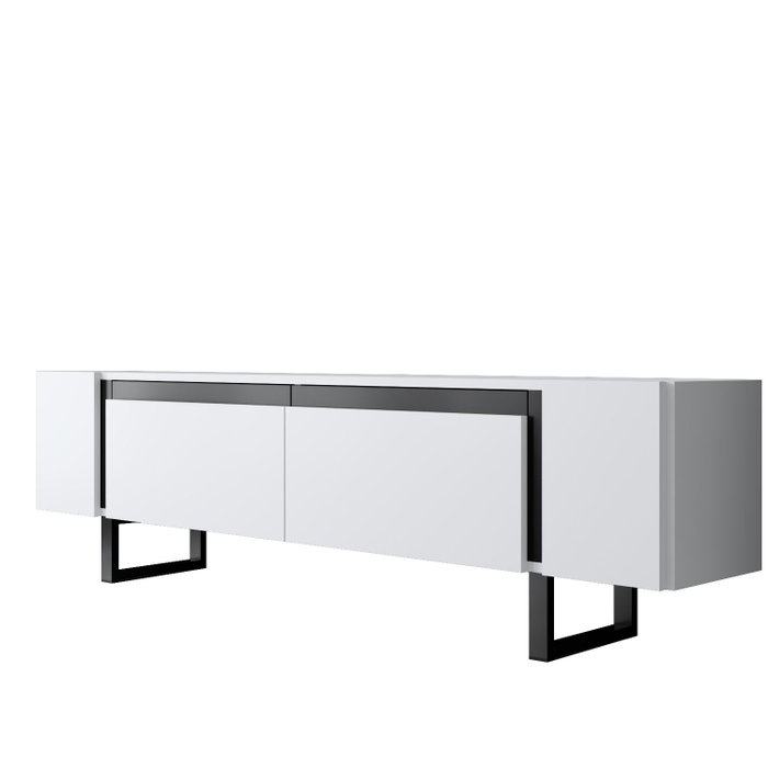 Hanah Home Soporte para TV Yildiz Blanco y Negro Hanah Home Soporte para TV Yildiz Blanco y Negro